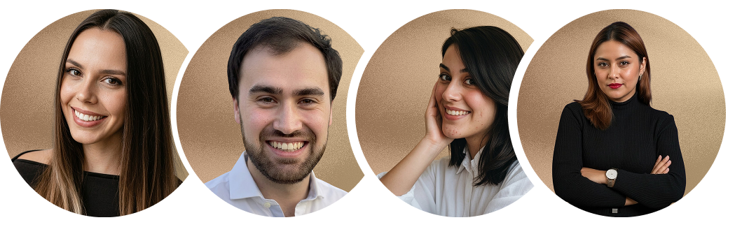 Quatro integrantes da equipe da Frame Agency